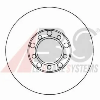 Диск тормозной MB 200-280 передн. (произ-во ABS) A.B.S. 15740