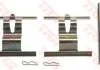 Монтажный набор тормозных колодок AUDI A6 C6, Q7 PORSCHE 911, 911 TARGA, CAYENNE VW TOUAREG 2.0-6.0D 05.02-08.15 TRW PFK505 (фото 1)
