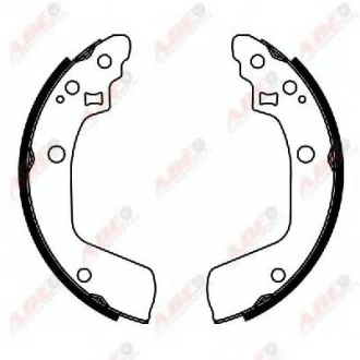 Тормозные колодки, барабанные ABE C08029ABE