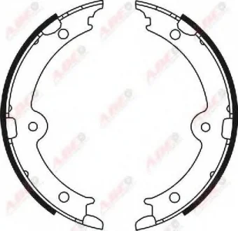 Тормозные колодки, барабанные ABE C02087ABE