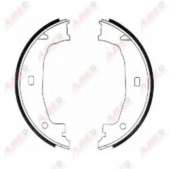 Тормозные колодки, барабанные ABE CRB004ABE