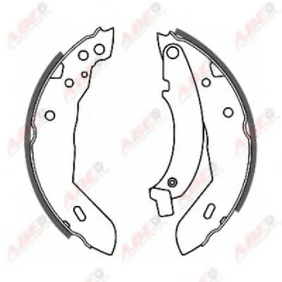 Тормозные колодки, барабанные ABE C0P002ABE (фото 1)