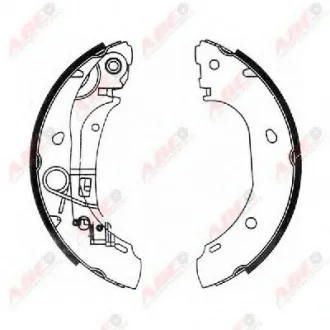 Тормозные колодки, барабанные ABE C0F025ABE