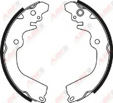 Тормозные колодки, барабанные ABE C05050ABE