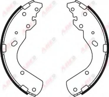 Тормозные колодки, барабанные ABE C03044ABE