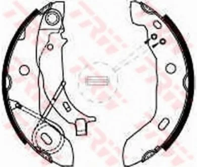 Тормозные колодки, барабанные TRW GS8627
