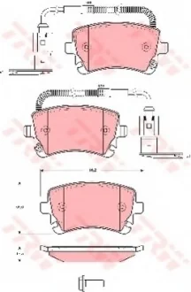 Гальмівні колодки, дискові TRW GDB1508