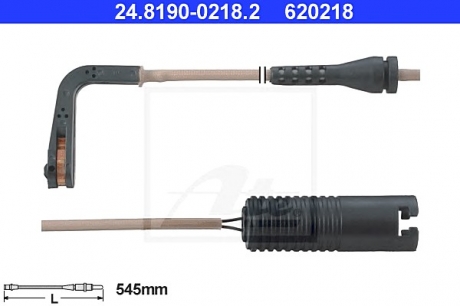 Сигнализатор, износ тормозных колодок ATE 24.8190-0218.2