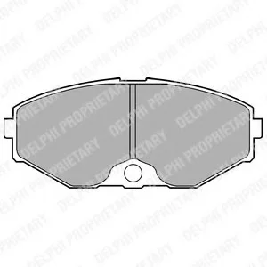 Тормозные колодки, дисковые. Delphi LP1058