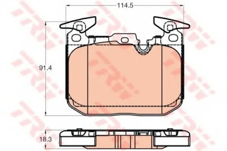 Гальмівні колодки, дискові TRW GDB2031