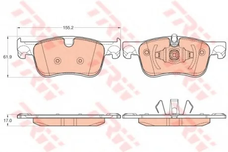 Гальмівні колодки, дискові TRW GDB2062