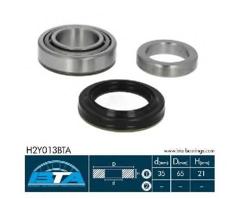 Комплект подшипника ступицы колеса BTA H2Y013BTA (фото 1)
