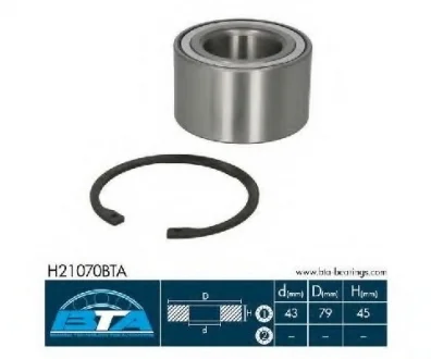 Підшипник колеса,комплект BTA H21070BTA