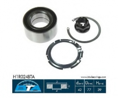 Комплект подшипника ступицы колеса BTA H1R024BTA (фото 1)