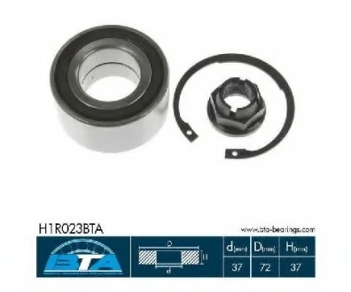 Комплект подшипника ступицы колеса BTA H1R023BTA