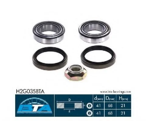 Комплект подшипника ступицы колеса BTA H2G035BTA (фото 1)