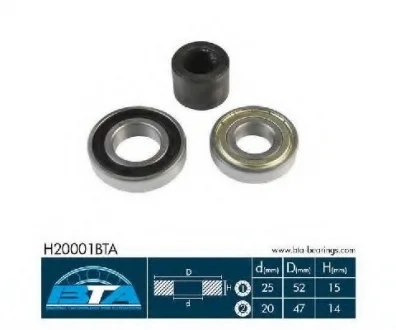 Комплект подшипника ступицы колеса BTA H20001BTA