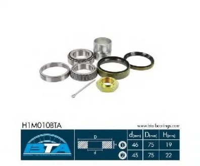 Підшипник колеса,комплект BTA H1M010BTA