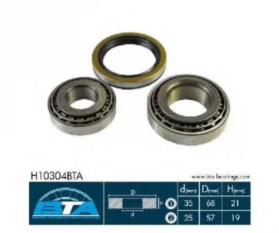 Підшипник колеса,комплект BTA H10304BTA