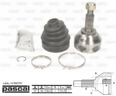 Шарнир приводного вала PASCAL G1R027PC