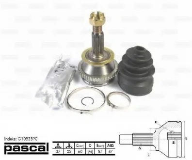 Шарнир приводного вала PASCAL G10535PC