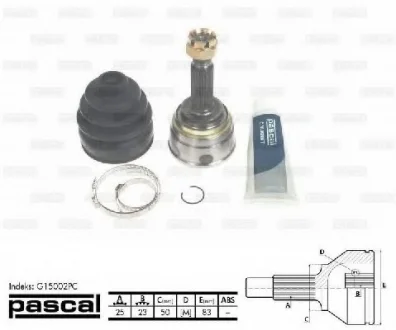 Шарнир приводного вала PASCAL G15002PC