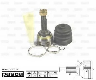 Шарнир приводного вала PASCAL G15001PC