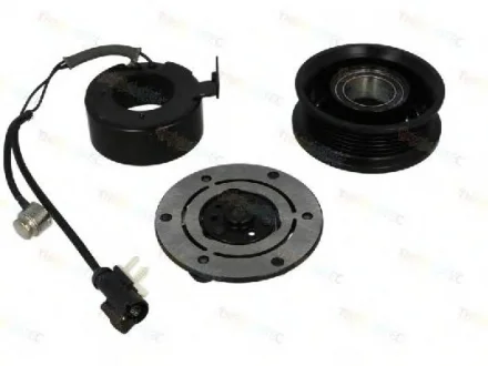 Муфта компрессора кондиционера (FORD Scroll Scroll 6PK 98мм) FORD FIESTA, FIESTA IV, FIESTA V, FOCUS I, FUSION, KA, MONDEO I, MONDEO II, TOURNEO CONNECT, TRANSIT CONNECT 1.2-2.0 01.93-12.13 THERMOTEC KTT040095