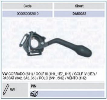 Выключатель на колонке рулевого управления MAGNETI MARELLI 000050082010 (фото 1)
