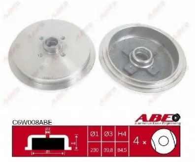 Гальмівний барабан ABE C6W008ABE