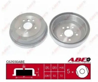 Тормозной барабан задний TOYOTA CAMRY 2.2 06.91-09.02 ABE C62030ABE
