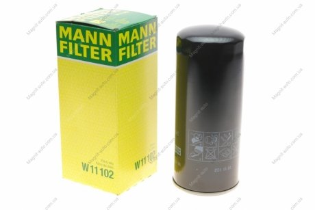 Масляный фильтр, Фильтр, Гидравлическая система привода рабочего оборудования -FILTER MANN W 11 102