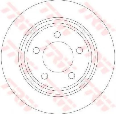 Диск гальмівний, MAZDA 3 (BL/BK), 5 (CR19/CW), 1.8-2.5, LF5H/LF5W, 03- TRW DF4420 (фото 1)