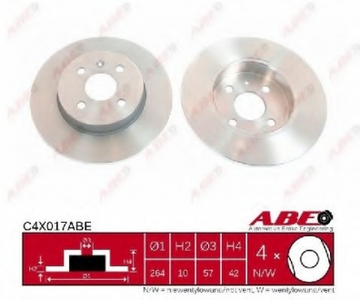 Тормозной диск ABE C4X017ABE (фото 1)