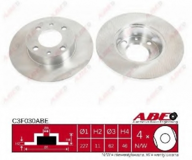 Тормозной диск ABE C3F030ABE (фото 1)