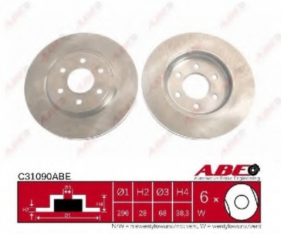 Тормозной диск ABE C31090ABE (фото 1)
