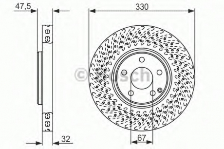 Тормозной диск BOSCH 0 986 479 334