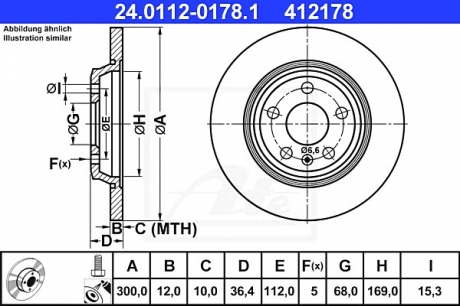 Тормозной диск ATE 24.0112-0178.1
