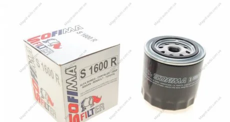 Фільтр масляний LADA2101-07/TOYOTA/RENAULT "1,5-2,5 "87-05 SOFIMA S1600R