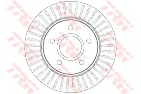 Диск гальмівний CHRYSLER/FIAT Voyager/Frimont "F D=302mm "08>> TRW DF6253S