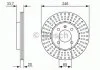 Гальмівний диск VW/Golf/Caddy/Passat/Polo "95-04 BOSCH 0 986 479 853 (фото 1)