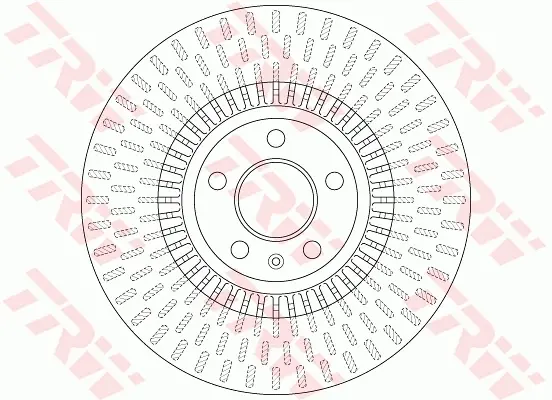 Диск гальмівний передн лів/прав AUDI A6 ALLROAD C7, A6 C7, A7, A8 D4 PORSCHE MACAN 1.8-6.3 11.09- TRW DF6216 (фото 1)
