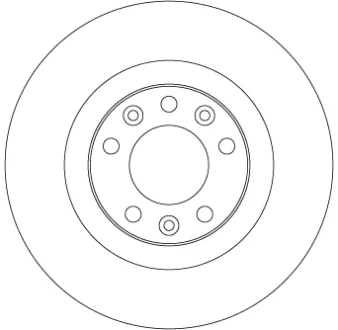 Диск тормозной (1 шт.).) CITROEN C4 Grand Picasso/C4 Picasso "R D=290mm "13>> TRW DF6667