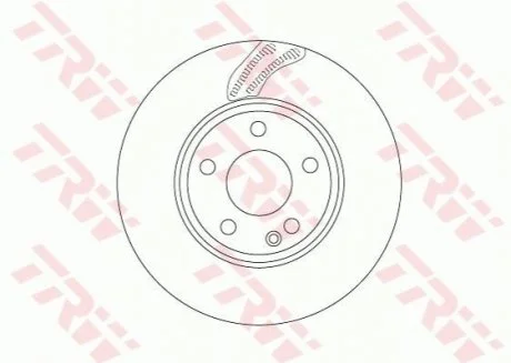 Диск гальмівний (1 шт.) MERCEDES A (W176)/C (W205)/GLA (X156) "F D=298mm "12>> TRW DF6591
