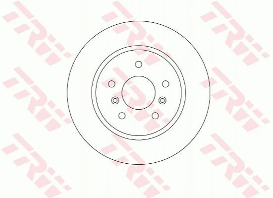Диск тормозной (1 шт.).) NISSAN Qashqai "F D=286mm "13>> TRW DF6787 (фото 1)