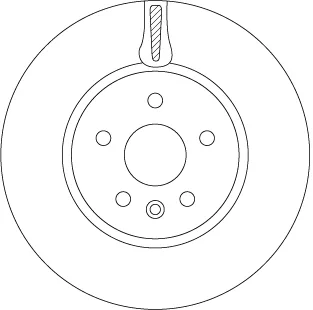 Диск гальмівний передн лів/прав OPEL ASTRA K 1.0-1.6D 06.15-12.21 TRW DF6820