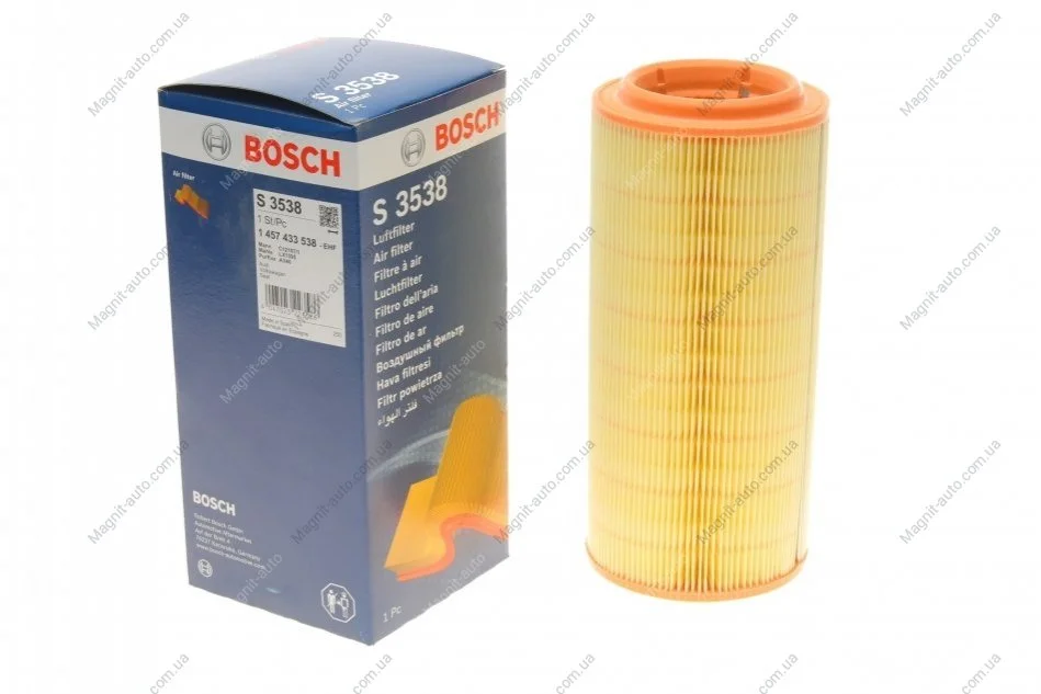 Воздушный фильтр 3538 VW/SEAT/AUDI Polo,Lupo,A2,Arosa -05 BOSCH 1 457 433 538 (фото 1)