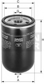 Топливный фильтр -FILTER MANN WK 9165 X