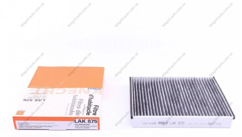 Фильтр салона, угольный 1.6TDCI 13- MAHLE / KNECHT LAK875 (фото 1)