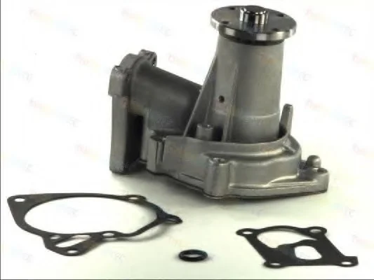 Насос охолоджуючої рідини, з ущільненням HYUNDAI GALLOPER II, H-1, H-1 / STAREX, TERRACAN KIA K2500, PREGIO MITSUBISHI L200, L200 / TRITON, L400, PAJERO CLASSIC 2.5D/2.6D/2.8D 12.86- THERMOTEC D15029TT (фото 1)